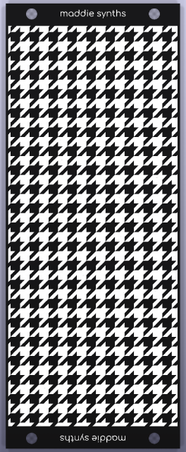 10 HP blank Eurorack panel, front