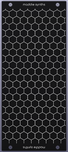 11 HP blank Eurorack panel, front