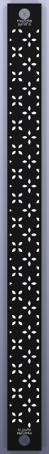 2 HP blank Eurorack panel, back