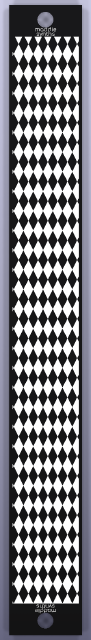 3 HP blank Eurorack panel, back