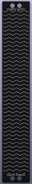 4 HP blank Eurorack panel, back