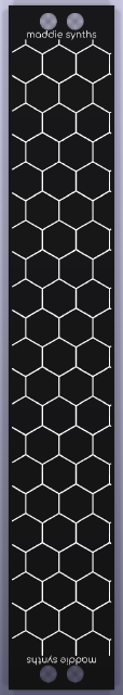 4 HP blank Eurorack panel, front