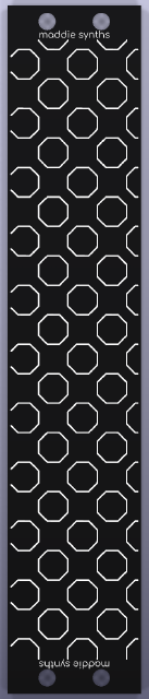 5 HP blank Eurorack panel, back