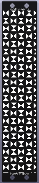 5 HP blank Eurorack panel, front