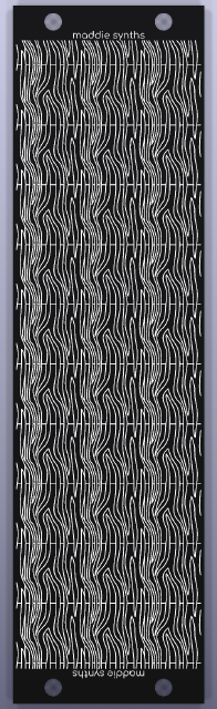 7 HP blank Eurorack panel, back