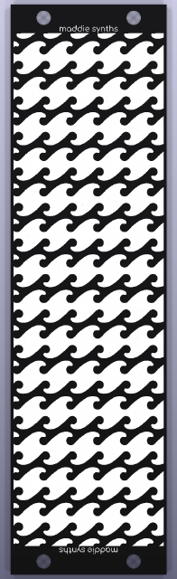 7 HP blank Eurorack panel, front